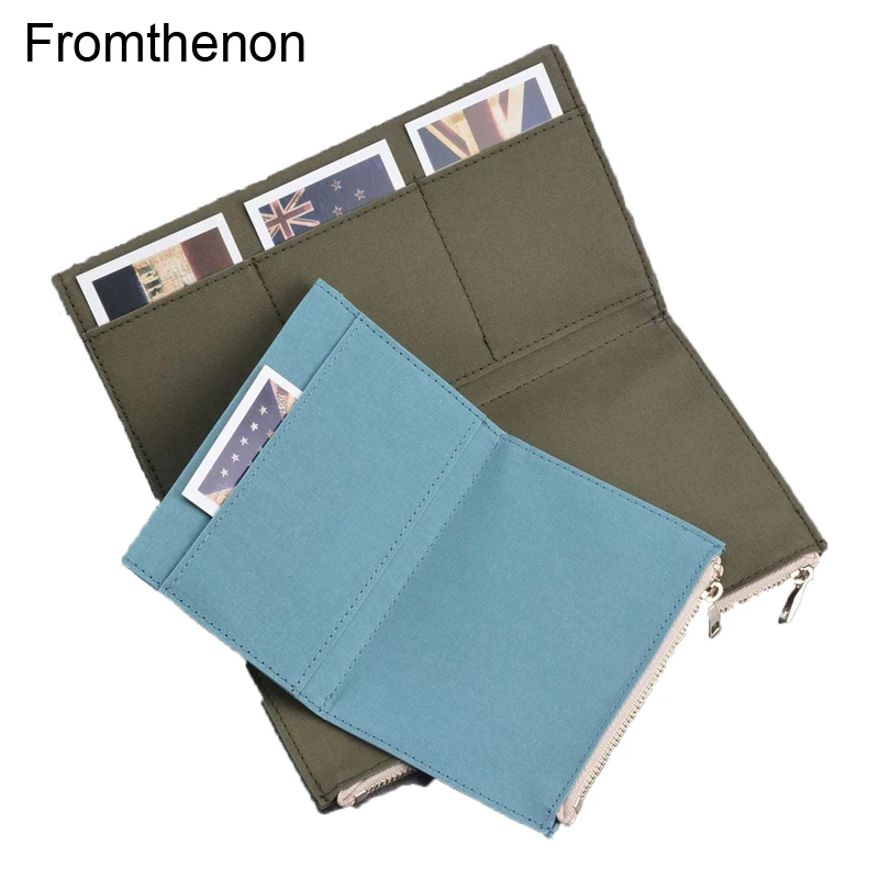 Vintage Leather Journal Notebook - Fromthenon Vintage กระเป๋าสําหรับ Midori นักเดินทางโน้ตบุ๊คกระเป๋าซิป Retro
