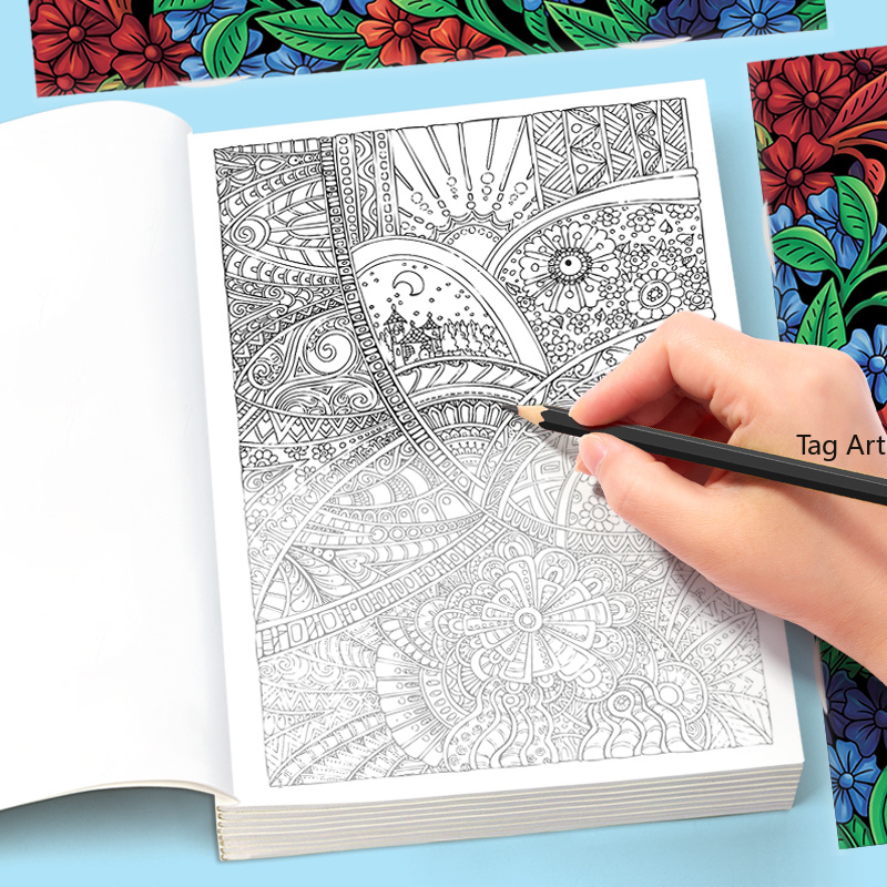 การทำสมาธิสำหรับผู้ใหญ่, การบร - Adult Coloring Book Stress Relief บทวิจารณ์และราคา