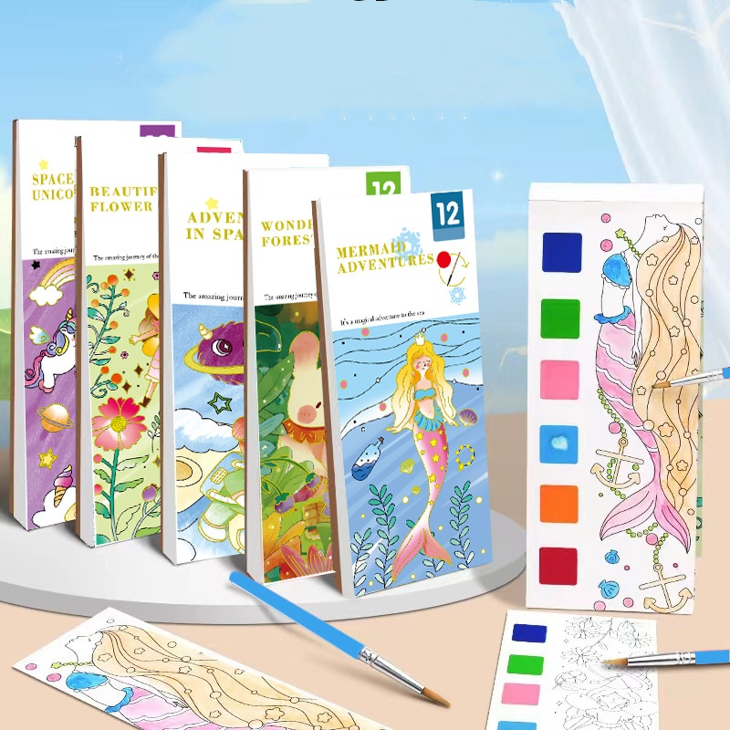 Bview Art Magic สมุดระบายสีที่ - Reusable Water Magic Coloring Book บทวิจารณ์และราคา