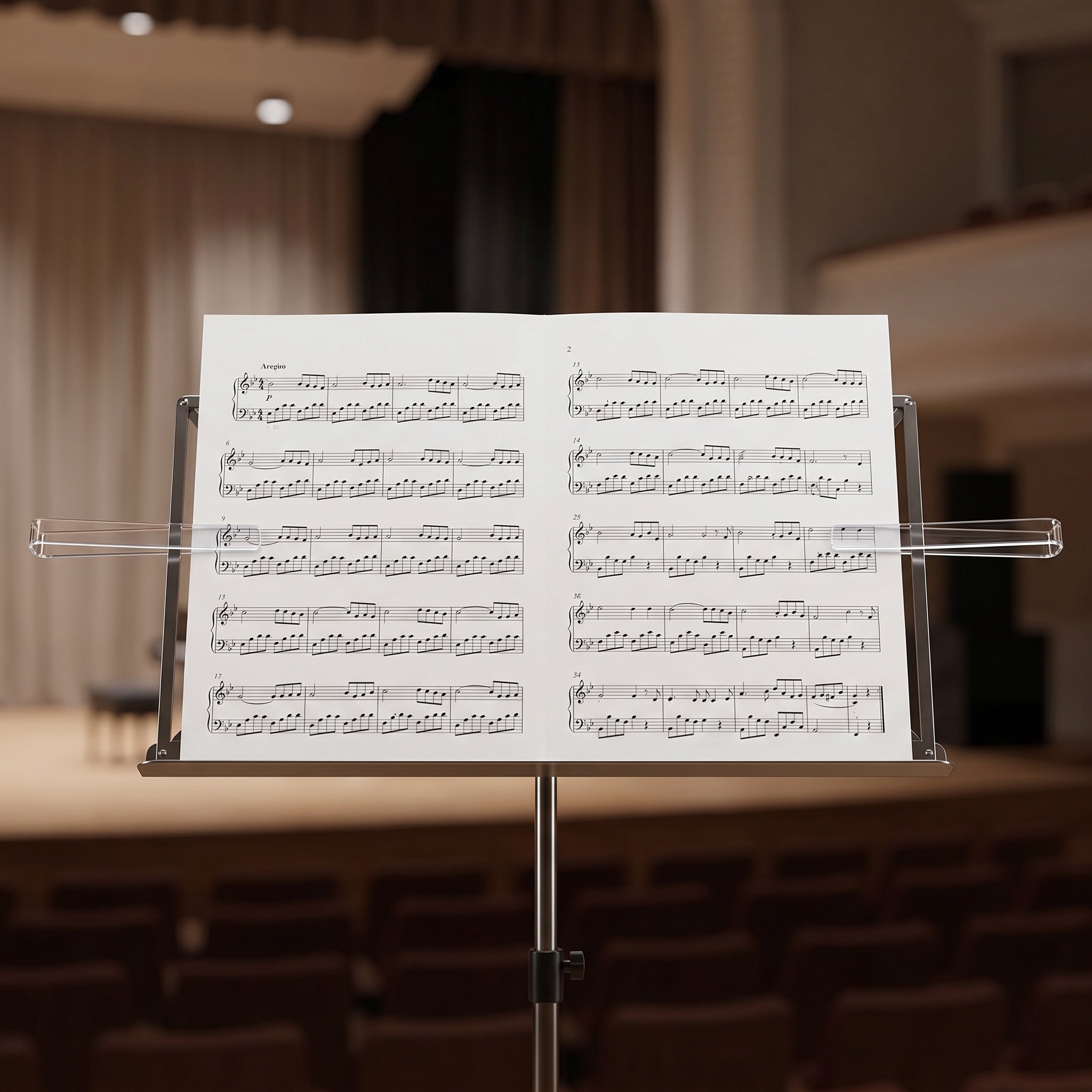 คลิปหนีบหน้าหนังสือเพลง 6 คู่  - Clear Acrylic Book Stand Holder บทวิจารณ์และราคา