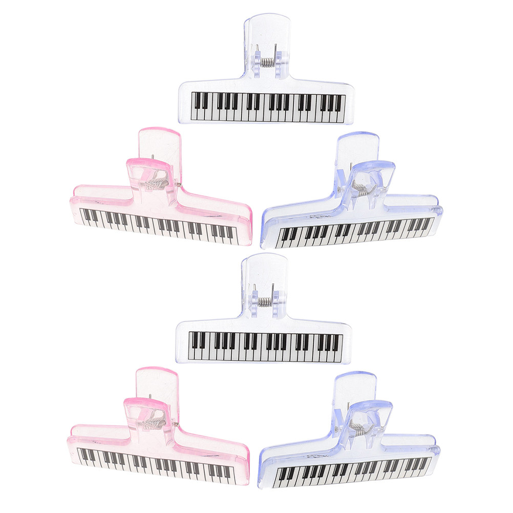 คลิปหนีบโน้ตเพลง 6 ชิ้น ทำจากอ - Clear Acrylic Book Stand Holder บทวิจารณ์และราคา