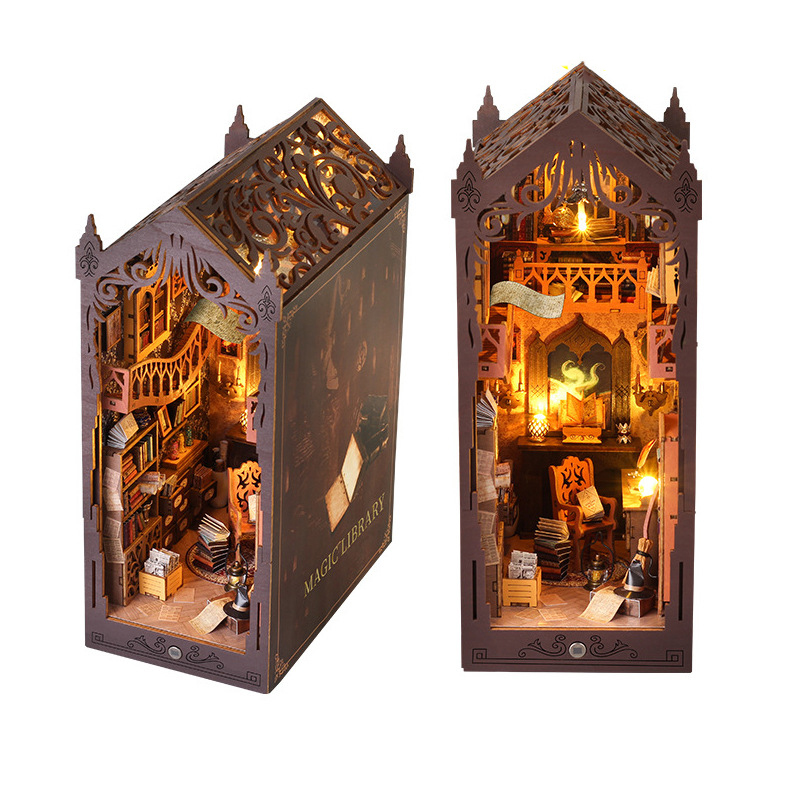 ชุดประกอบชั้นวางหนังสือไม้ DIY - Diy Wooden Book Nook Kit Shelf Insert บทวิจารณ์และราคา